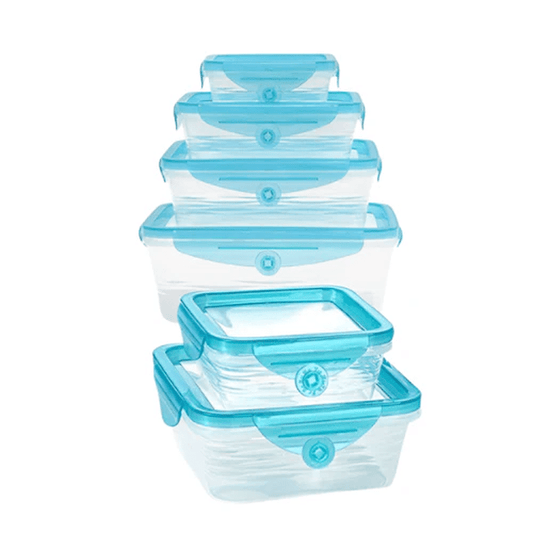 6-Piece Airtight Stackable Fridge Storage Containers