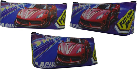 Brainware PU Leather 1 Pocket 20cm Pencil Bag – Ferrari