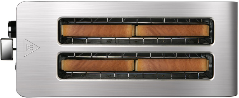 Taurus 4 Slice 1400W Stainless Steel Brushed Toaster