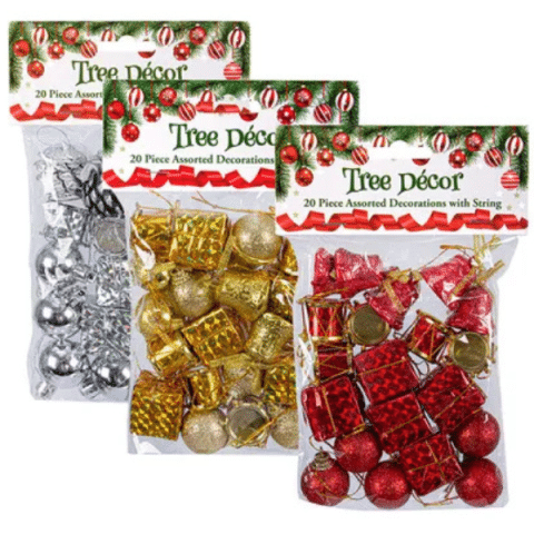 Festive Christmas Tree Decoration Set – 20 Piece