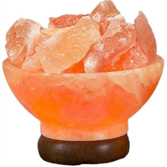Himalayan Salt Crystal Bowl Table Lamp