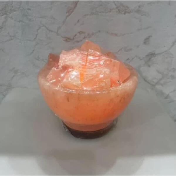 Himalayan Salt Crystal Bowl Table Lamp