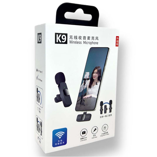 Dual Portable Wireless Lavalier Microphone