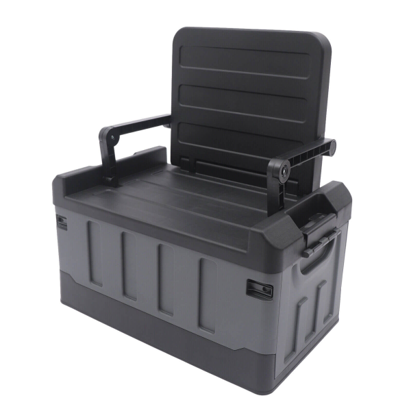 Multifunctional Portable Plastic Trunk Organizer and Seat