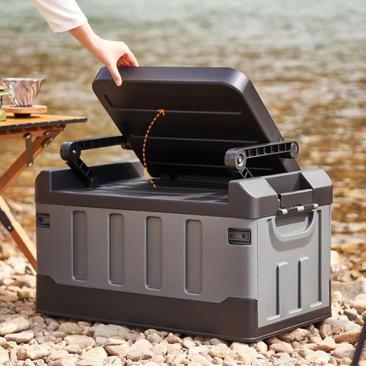 Multifunctional Portable Plastic Trunk Organizer and Seat