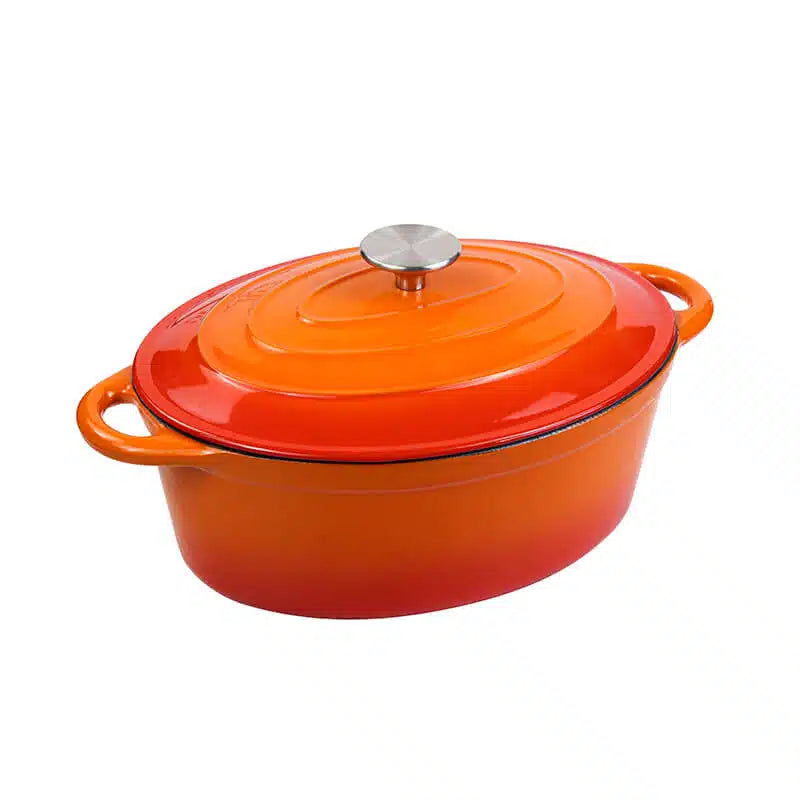 Oval Cast Iron Enamel Casserole