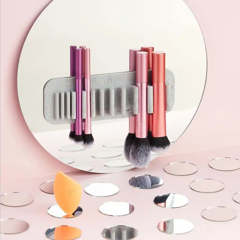 Wall Mount Silicone Makeup Brush Holder