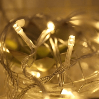 Warm White LED Christmas String Lights β 80 LEDs, 8m