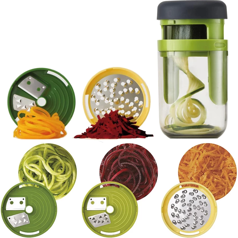 3 in 1 Handheld Vegetable Spiral Slicer