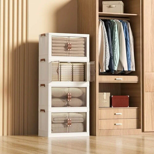 4 Layer Stackable Storage Box Organisers