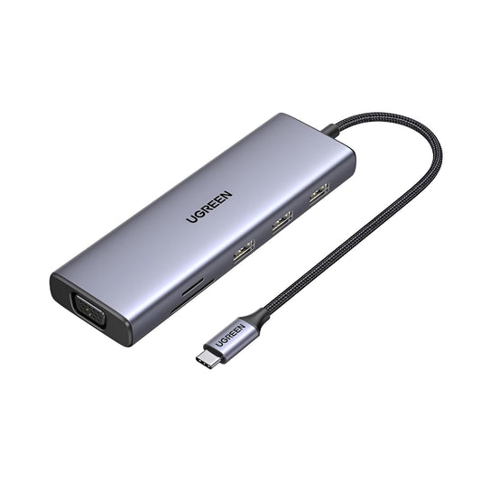 UGREEN 9-in-1 USB-C Hub – HDMI, VGA, LAN, SD/TF Card, 100W PD, USB 3.0