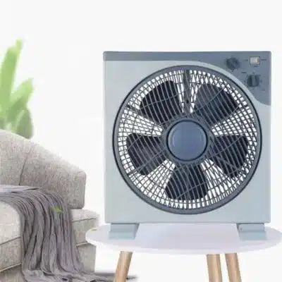 Condere 12” Box Fan (3 Speed and Timer and Oscillating)