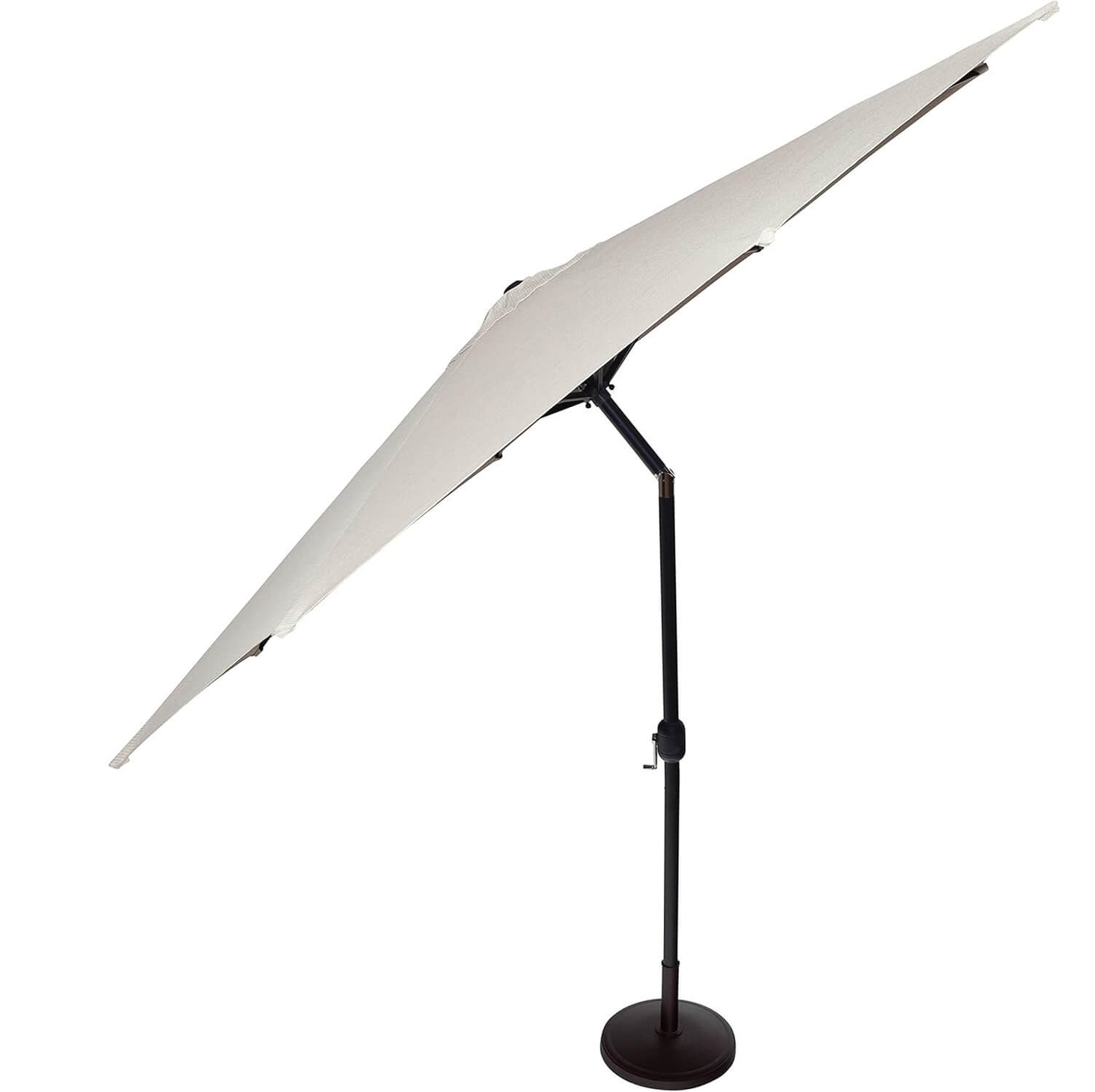 Outdoor Table Umbrella with Push Button Tilt and Crank
