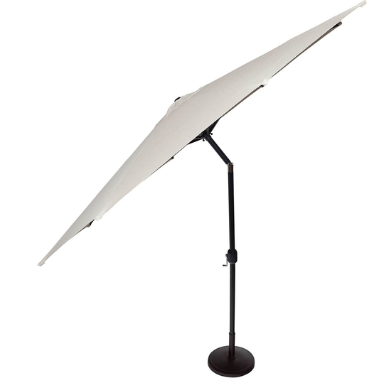 Outdoor Table Umbrella with Push Button Tilt and Crank