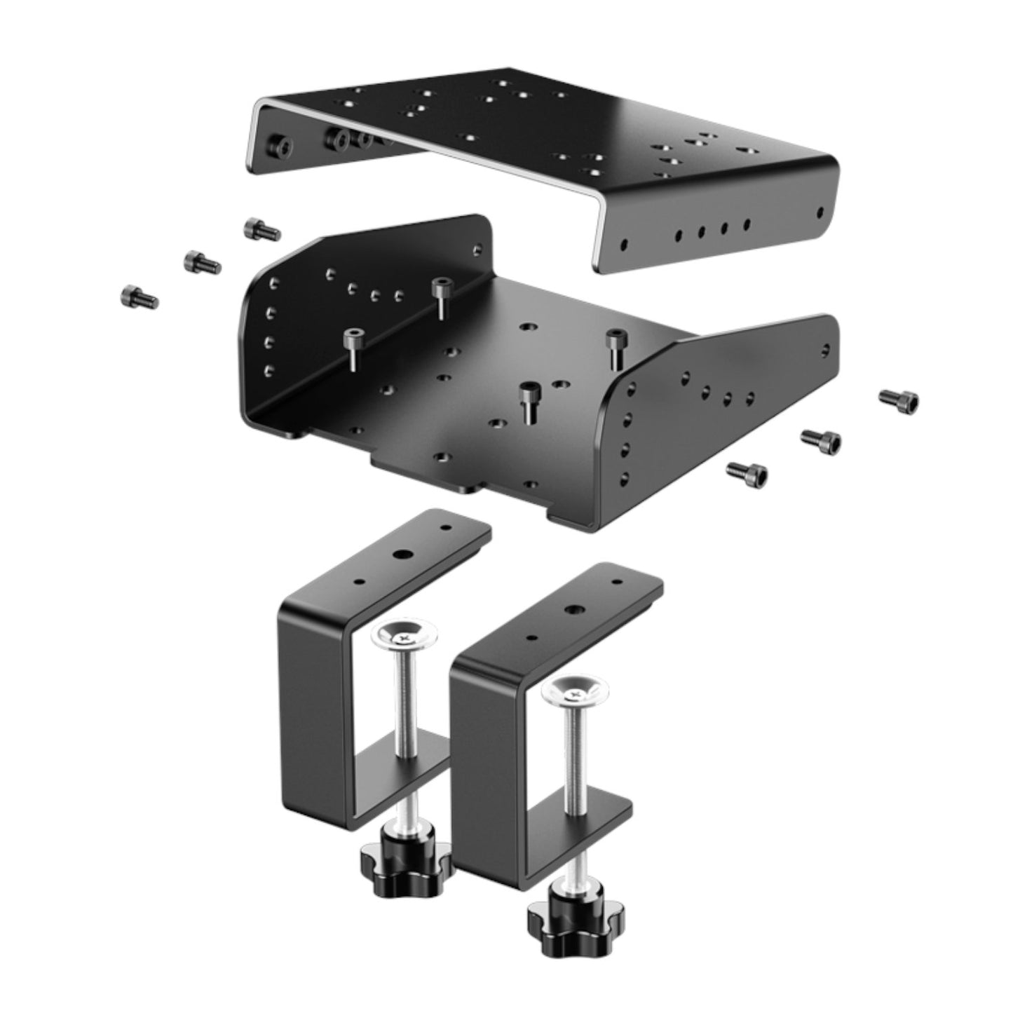 PXN VD6 Direct Drive Sim Racing Wheel Bundle – PC Racing Wheel with Dual Pedals & Desk Clamp