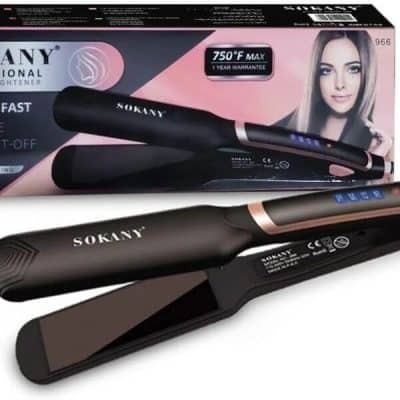 Professional Ceramic Hair Straightener Flat Iron with LED Display