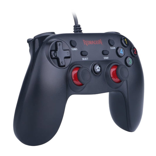 Redragon Saturn Wired PC Controller – X/D-Input, Digital/Analog Gamepad (Black)