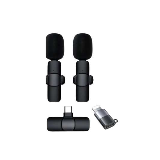 Dual Portable Wireless Lavalier Microphone