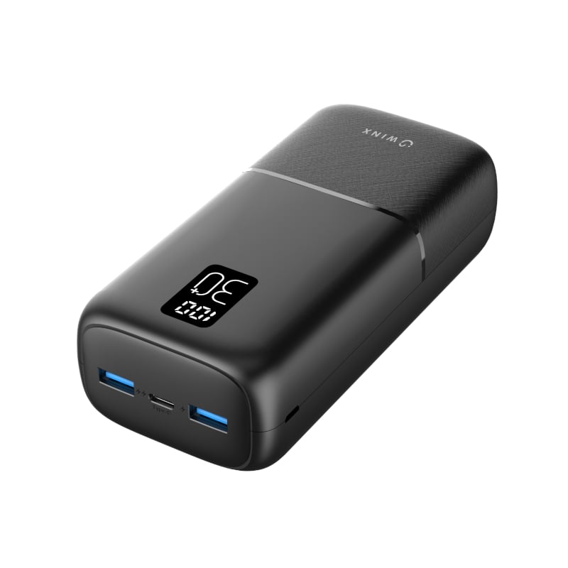 WINX GO Fast 2 30,000mAh 22.5W PD20 Fast Charging Power Bank (USB-C, LCD Display, Portable Charger)