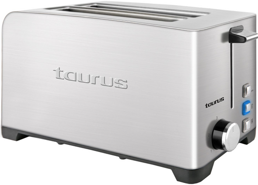 Taurus 4 Slice 1400W Stainless Steel Brushed Toaster