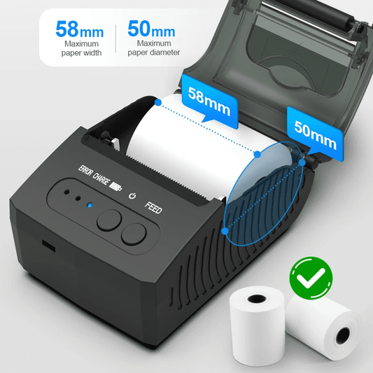 Portable USB Bluetooth Thermal Receipt Printer