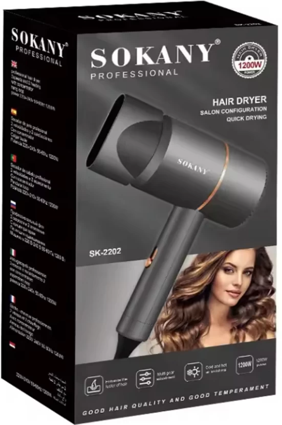 Sokany High Power Two Gear Adjustable Electric Hair Dryer